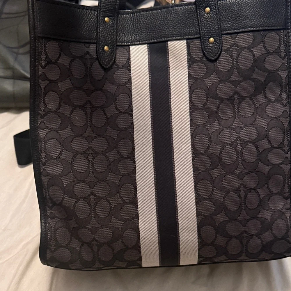 Stylish Black and Gray Tote Bag